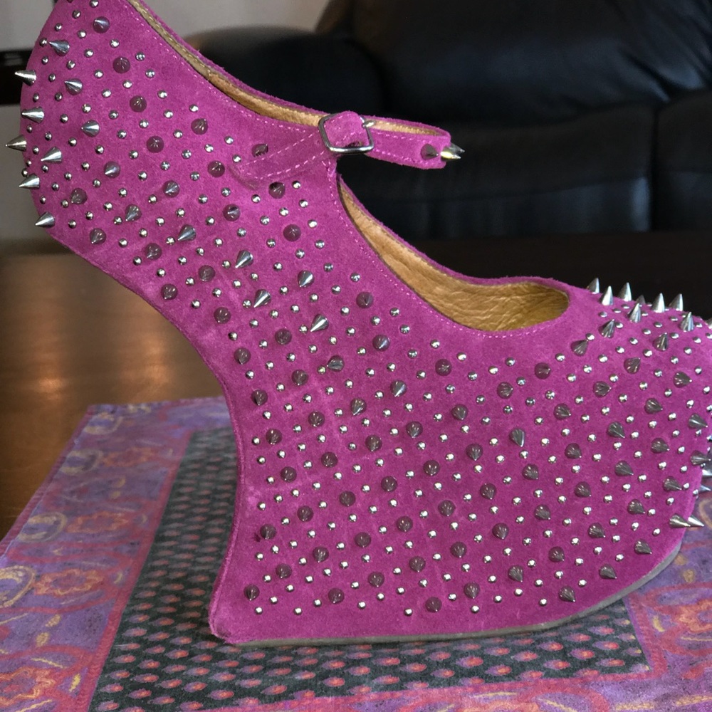 Jeffrey Campbell Rare spiked platforms. PRICKLY - Picture 3 of 8